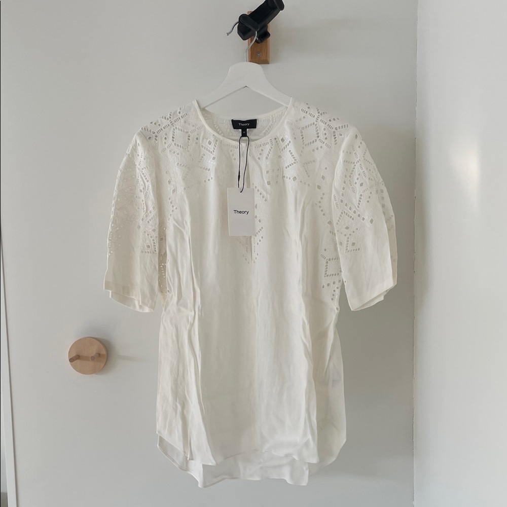 *BRAND NEW* Theory White Blouse